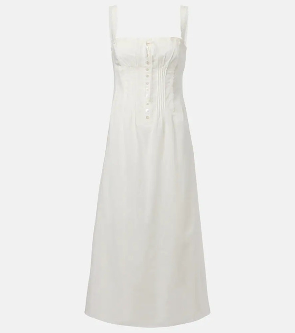  Staud Staud Matilde Cotton Midi Dress 