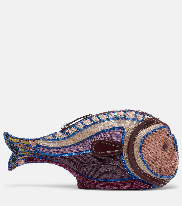 Staud Staud Pesce Beaded Clutch 
