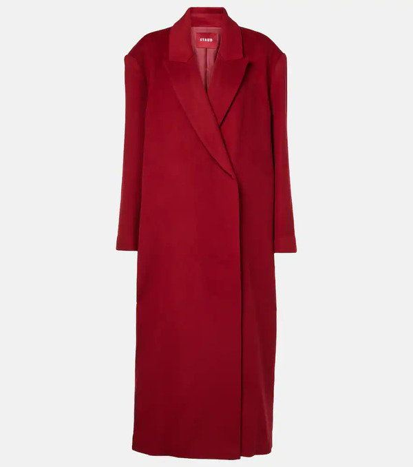  Staud Staud Serge Wool-blend Overcoat 