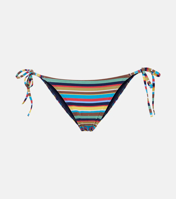  Staud Staud Sisley Striped Low-rise Bikini Bottoms 