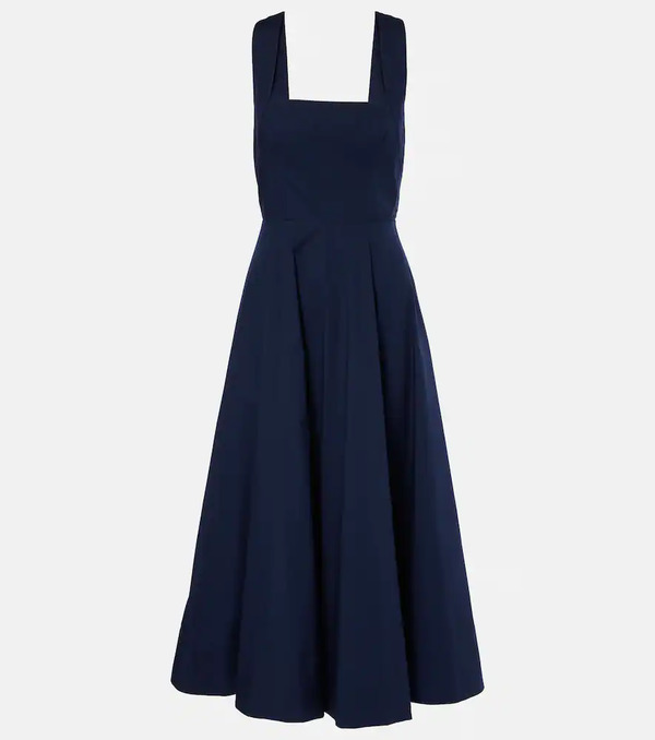 Staud Staud Teresa Poplin Midi Dress 