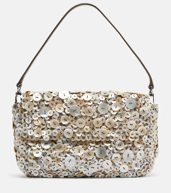  Staud Staud Timmy Button-embellished Shoulder Bag 