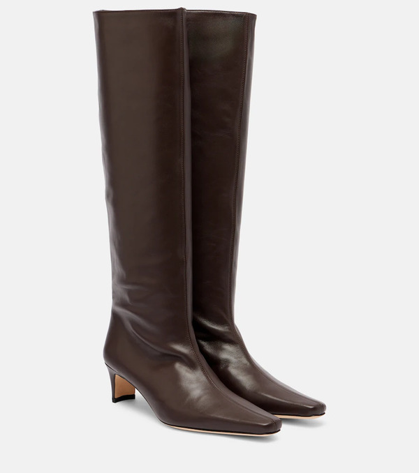  Staud Staud Wally 55 Leather Knee-high Boots 