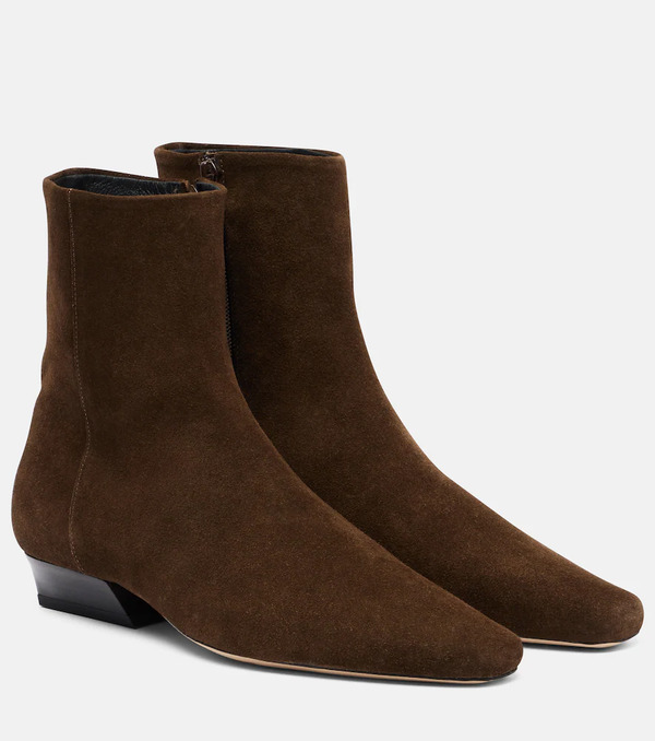  Staud Staud Wally Suede Ankle Boots 