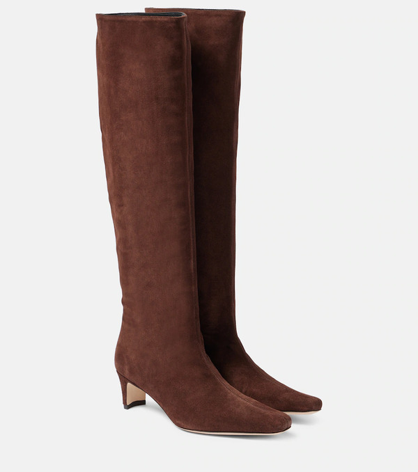  Staud Staud Wally Suede Knee-high Boots 