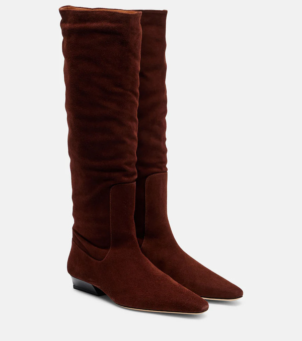 Staud Staud Wally Suede Knee-high Boots 
