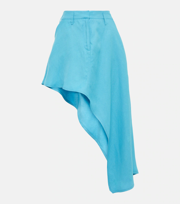  Stella Mccartney Stella Mccartney Asymmetric Twill Miniskirt 