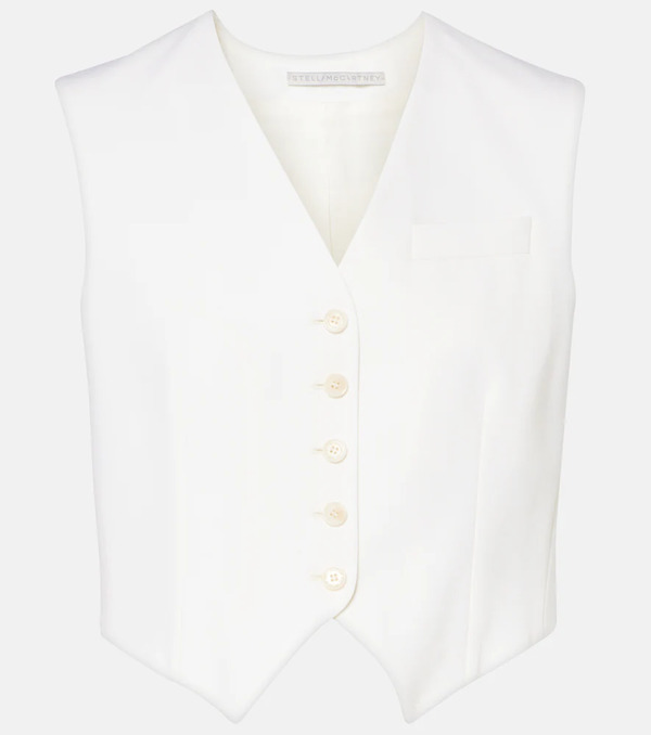  Stella Mccartney Stella Mccartney Cropped Wool Vest 