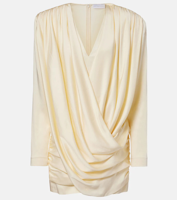  Stella Mccartney Stella Mccartney Draped Satin Minidress 