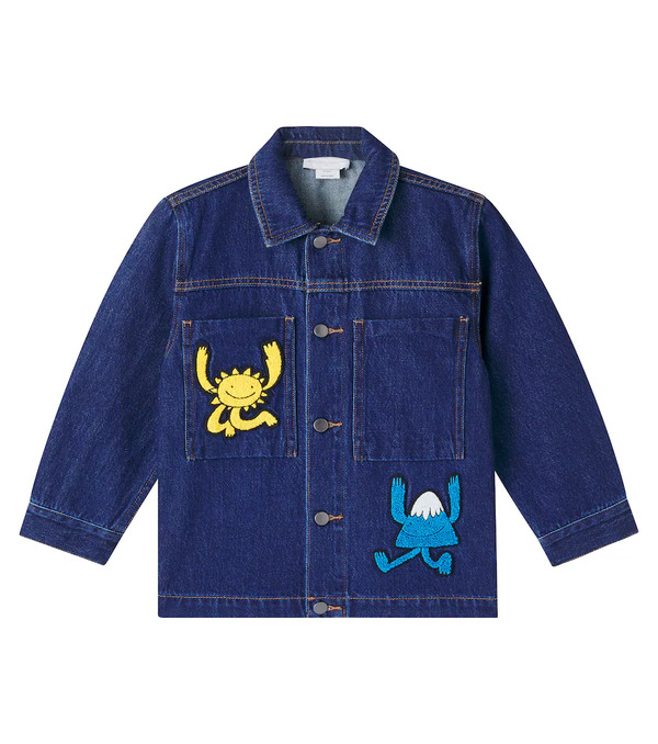  Stella Mccartney Kids Stella Mccartney Kids Applique Denim Jacket 