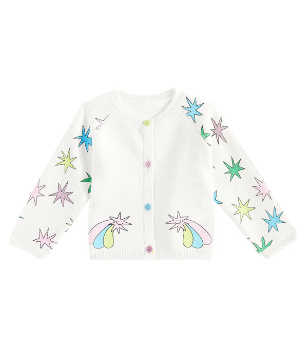  Stella Mccartney Kids Stella Mccartney Kids Baby Cotton Cardigan 