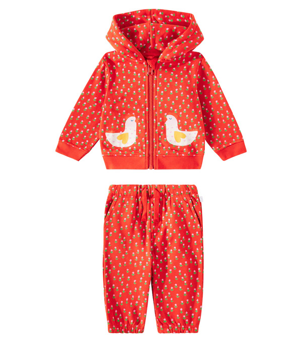 Stella Mccartney Kids Stella Mccartney Kids Baby Floral Cotton Tracksuit 