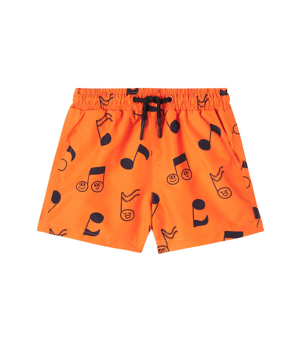  Stella Mccartney Kids Stella Mccartney Kids Baby Musical Note Swim Trunks 