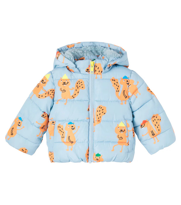  Stella Mccartney Kids Stella Mccartney Kids Baby Printed Puffer Jacket 
