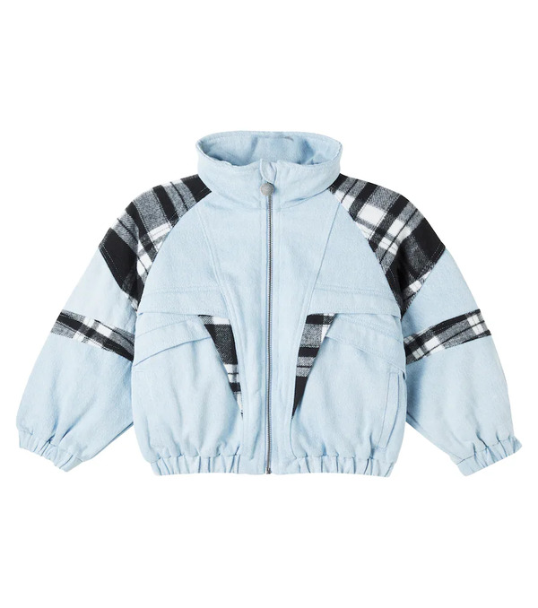  Stella Mccartney Kids Stella Mccartney Kids Checked Denim Jacket 