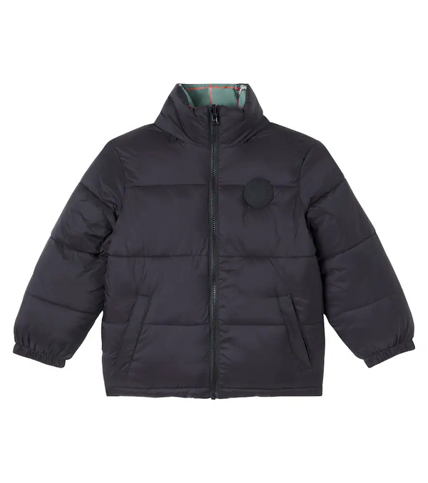  Stella Mccartney Kids Stella Mccartney Kids Checked Reversible Puffer Jacket 