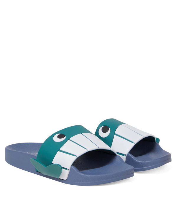  Stella Mccartney Kids Stella Mccartney Kids Colorblocked Slides 
