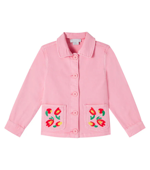  Stella Mccartney Kids Stella Mccartney Kids Embroidered Denim Jacket 