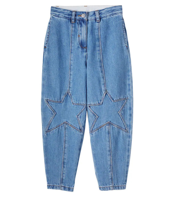  Stella Mccartney Kids Stella Mccartney Kids Embroidered Tapered Jeans 