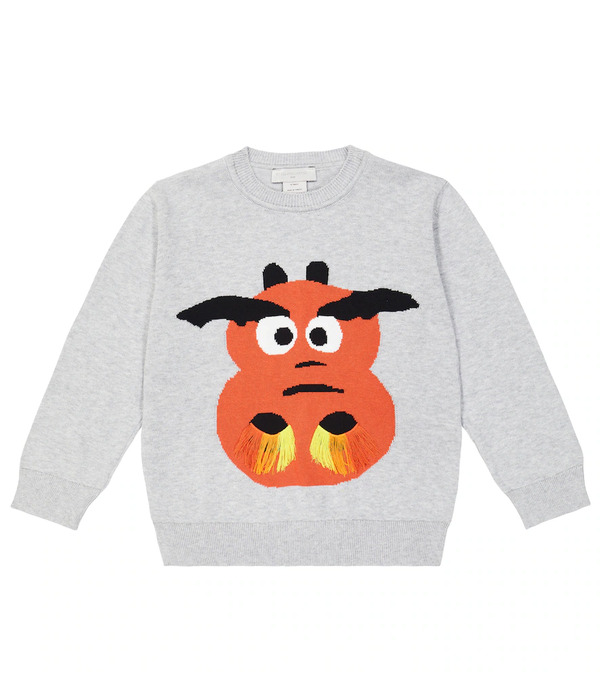  Stella Mccartney Kids Stella Mccartney Kids Fringed Cotton  Sweater 