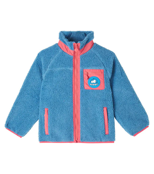  Stella Mccartney Kids Stella Mccartney Kids Patch-applique Fleece Jacket 