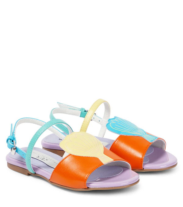  Stella Mccartney Kids Stella Mccartney Kids Shell-applique Sandals 