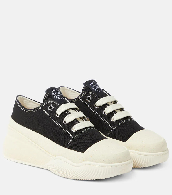  Stella Mccartney Stella Mccartney Loop Canvas Low-top Sneakers 