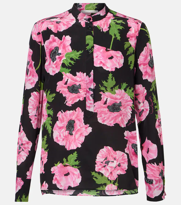  Stella Mccartney Stella Mccartney Poppy Floral Silk Shirt 