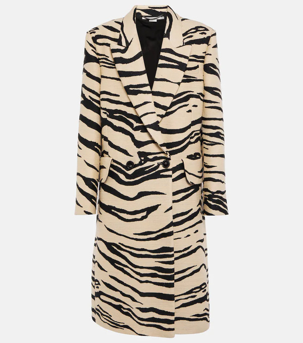  Stella Mccartney Stella Mccartney Printed Double-breasted Coat 