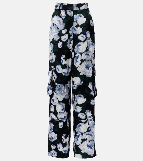  Stella Mccartney Stella Mccartney Printed Satin Pajama Pants 