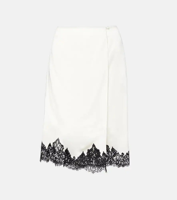  Stella Mccartney Stella Mccartney Satin Midi Skirt 