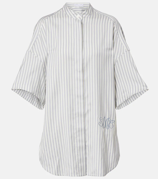  Stella Mccartney Stella Mccartney Striped Silk And Wool Shirt 