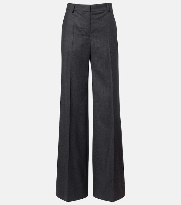  Stella Mccartney Stella Mccartney Wool Flannel Wide-leg Pants 