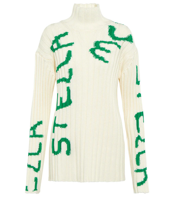  Stella Mccartney Stella Mccartney X Ed Curtis Printed Wool-blend Sweater 