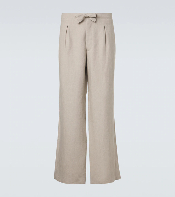  Stoffa Stoffa Linen Straight Pants 