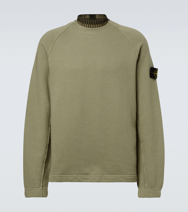  Stone Island Stone Island Compass Cotton Fleece Sweatshirt 