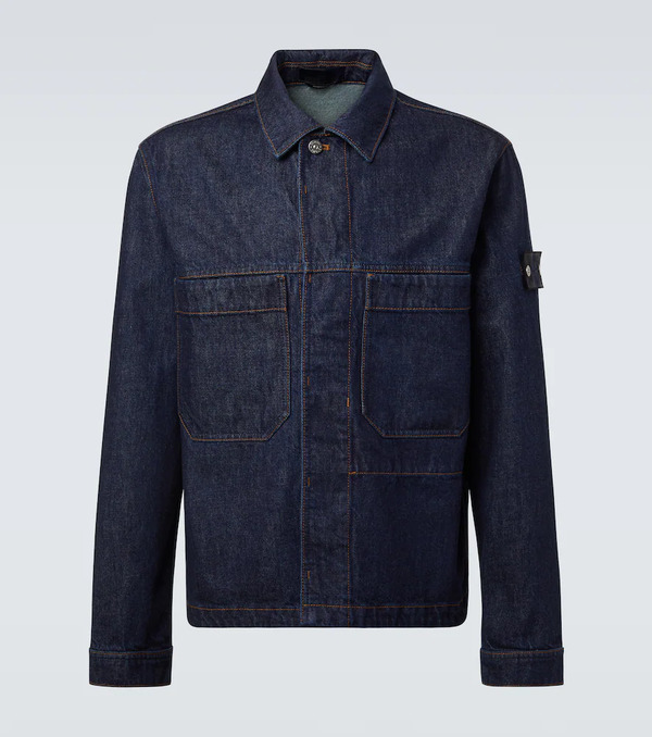  Stone Island Stone Island Compass Denim Overshirt 