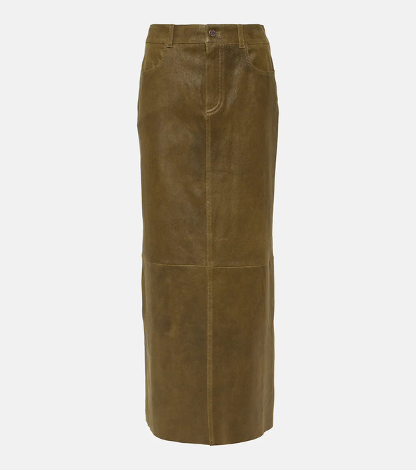  Stouls Stouls Beth Leather Midi Skirt 