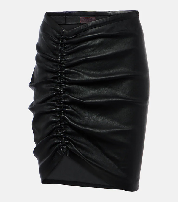  Stouls Stouls Mouna Leather Miniskirt 