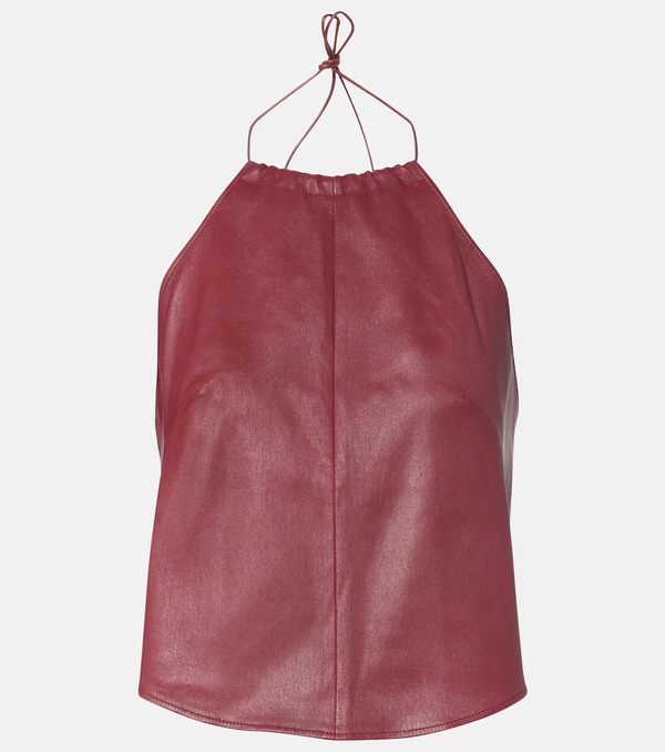  Stouls Stouls Rosie Open-back Leather Top 