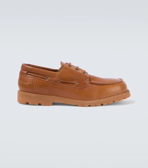  Studio Nicholson Studio Nicholson Gusto Leather Boat Shoes 