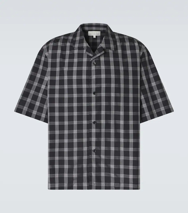  Studio Nicholson Studio Nicholson Kline Checked Cotton Bowling Shirt 
