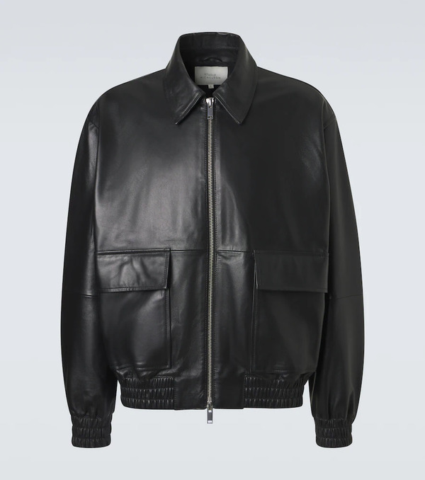  Studio Nicholson Studio Nicholson Piston Leather Blouson Jacket 