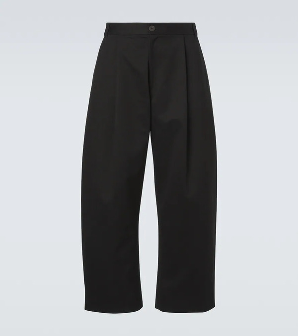  Studio Nicholson Studio Nicholson Sorte Cotton Wide-leg Pants 