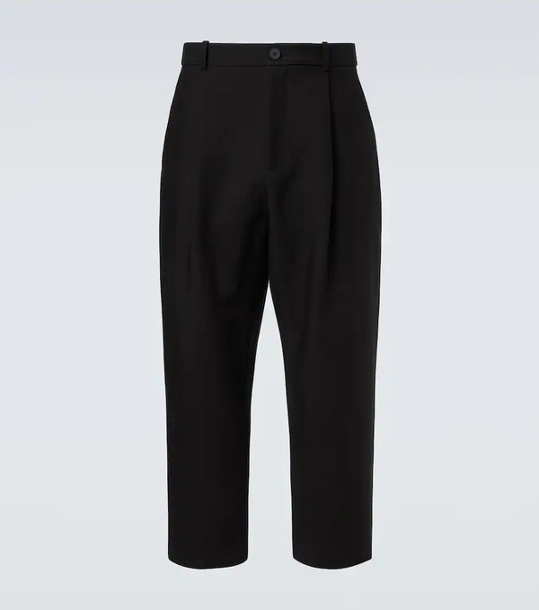  Studio Nicholson Studio Nicholson Tuck Cotton-blend Tapered Pants 