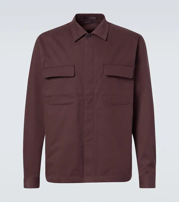  Sunspel Sunspel Cotton And Cashmere Overshirt 