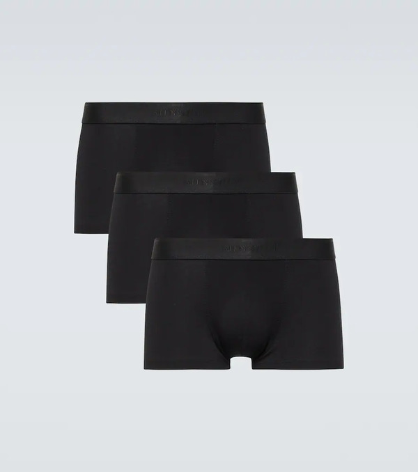  Sunspel Sunspel Set Of 3 Cotton-blend Boxer Briefs 
