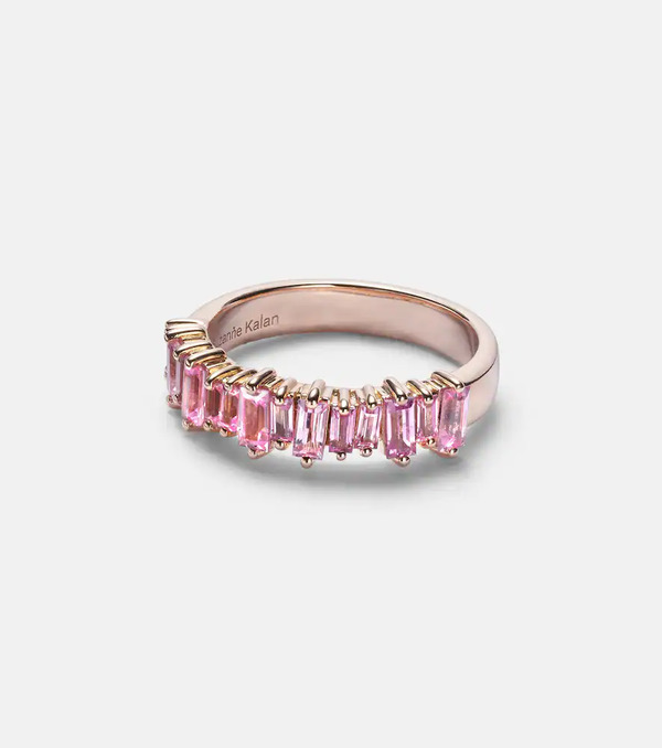  Suzanne Kalan Suzanne Kalan 18kt Rose Gold Ring With Sapphires 
