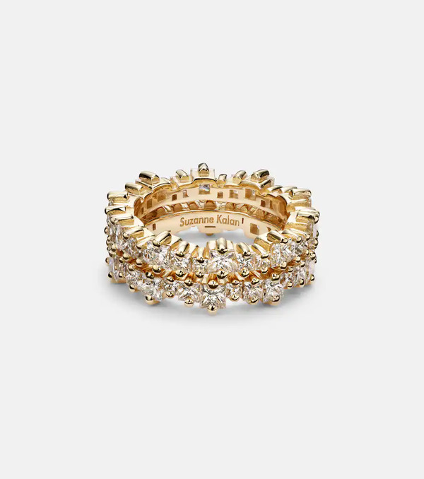  Suzanne Kalan Suzanne Kalan Milli 18kt Gold Tech Ring Jackets With Diamonds 