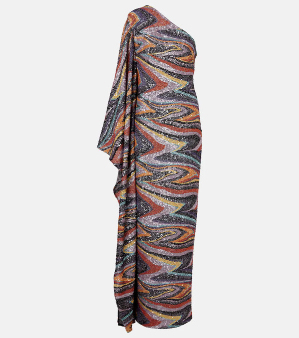  Taller Marmo Taller Marmo Jasmine Sequined Draped Gown 